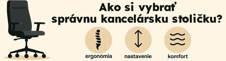 Ako si vybrať správnu kancelársku stoličku?