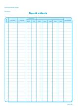 286 Dennik vazenia A4