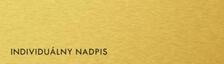 Štítok na dvere zlat.mat. 4x14cm text / INDIVIDUÁLNY NADPIS