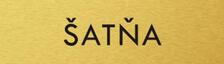 Štítok na dvere zlat.mat. 4x14cm text / ŠATŇA