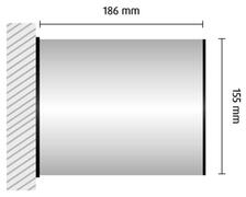 HF103/BL nástenná výstrčka 186x155mm HiTech /155