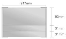 Dc128/BL nástenná tabuľa 155x155 mm design Classic