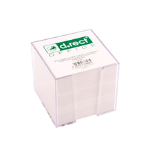 9461 Poznámková kocka biela nelepená v zásobníku 85x85x80mm