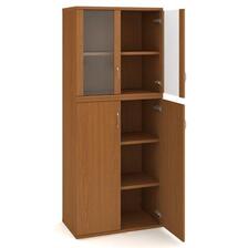 S 5 80 08 Skriňa polic. 2 dv. OH 3 +sklo OH 2 delená STRONG