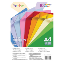 Farebný papier GIMBOO A4 80g 100 listov v neónových farbách