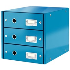 604836 Zásuvkový box 3 Click &amp; Store modrá WOW