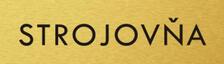 Štítok na dvere zlat.mat. 4x14cm text / STROJOVŃA