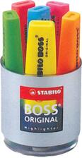 7006 Stabilo BOSS Original sada 6 ks zvýrazňovačov+pohár /2 - 5 mm