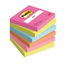 Bločky Post-it Super Sticky Poptimistic 76x76mm, 6 bločkov po 100 lístkov
