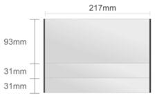 Ac127/BL nástenná tabuľa 217x155mm Alliance Classic /93+31+31
