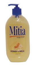 Mitia tekuté mydlo 500 ml Honey&amp;Milk dávkovačom