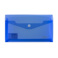 Plastová obálka s rozšíreným dnom DL Opaline modrý