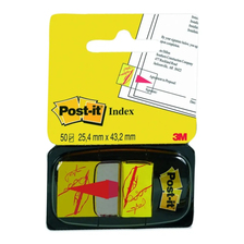 Záložky Post-it Index široké 25,4x43,2 `podpis`