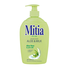 Mitia tekuté mydlo 500 ml Aloe&amp;Milk s dávkovačom