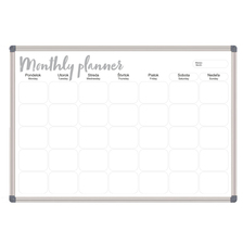 MTP96AM Mesačná plánovacia tabuľa v hliníkovom ráme 90x60