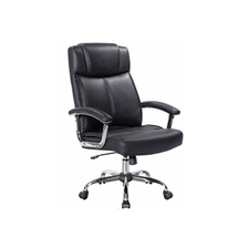 BOMBUS Kancelárske kreslo čierna koža 150kg