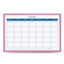 TM64LRPM Mesačná plánovacia tabuľa ružová 60x40
