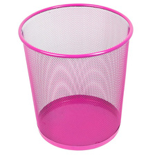 Drôtený smetný kôš 12 lit. ružový 9993