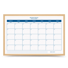 TM64DPM Mesačná plánovacia tabuľa borovica 60x40