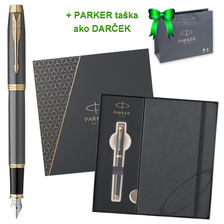 Parker IM čierne plniace pero zo zlatým klipom GT FP