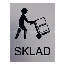 Štítok na dvere strieb.mat. 7x9cm Picto / SKLAD