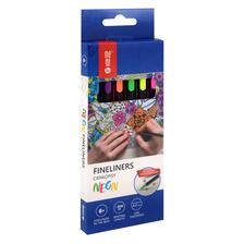 Liner 0,4mm neon sada 6ks Memobe