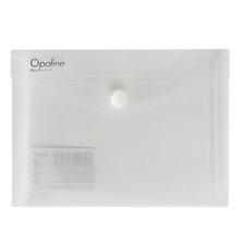 Plastová obálka A6 na šířku s cvočkom Opaline