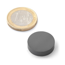 Magnet obyčajný čierny feritový pr.20mm x 5mm