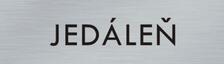 Štítok na dvere strieb.mat. 4x14cm text / JEDÁLEŇ