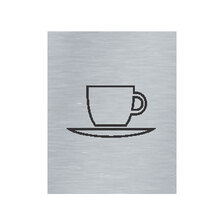 Štítok na dvere strieb.mat. 7x9cm Picto / KUCHYNKA