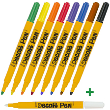 Sada popisovačov DECOR Centropen 2738/8+1
