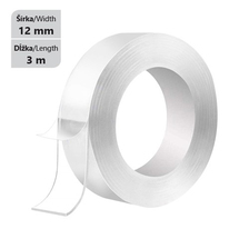 Obojstranná gélová lepiaca páska 12mm x 3m AJD957U