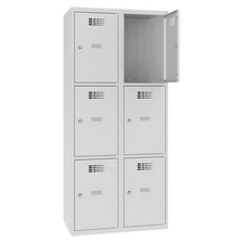 SUS432W Šatníková skriňa 6 priehradok 180x120