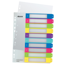 124300 Plastový rozraďovač 1-10 potlačiteľný WOW