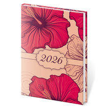 Vario Lyra vreckový diár týždenný A7 Hibiscus 2026, DV427-36-26