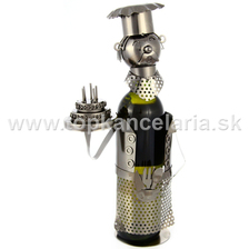 99290 Kovový stojan na víno, motív narodeniny 