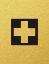 Štítok na dvere zlat.mat. 7x9cm Picto / Prvá pomoc