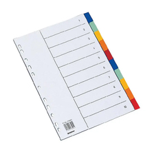 Plastový rozraďovač DONAU 10-dielny farebný