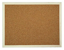 Korkové tabule v drevenom ráme 