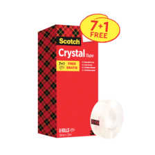 Lepiaca páska kryštálovo číra Scotch, 8 roliek, 19 mm x 33 m