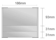 Dc126/BL nástenná tabuľa 186x155 mm design Classic