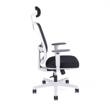 CANTO WHITE SP kancelárska stolička s podhlavníkom čierna
