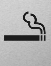 Štítok na dvere strieb.mat. 7x9cm Picto / Fajčiareň