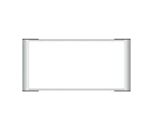 Menovka ku dverám zásuvná Radius/BL