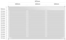 Dir103/BL kombi.tabuľa 972x589mm DeSign Classic+ /93+(16x31)