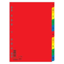 Plastový rozraďovač DONAU 1-10 farebný