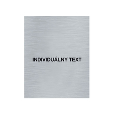 Štítok na dvere strieb.mat. 7x9cm Picto / Individuálny nadpis