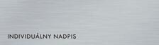 Štítok na dvere strieb.mat. 4x14cm text / INDIVIDUÁLNY NADPIS