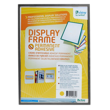 Plastová tabuľa s magnetom A5, šedý rám