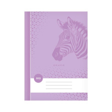 Zošit 513 BASE A5 linajkový 10 listov, zebra fialová 7520302